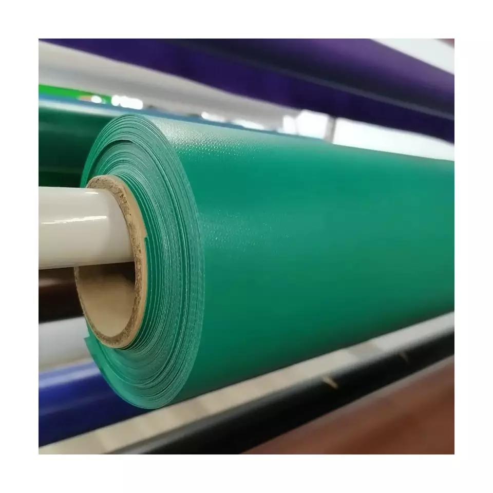 Tissu imperméable industriel de rouleau de bâche enduit par PVC 650gsm, bâches en plastique de rouleau de vinyle de PVC 