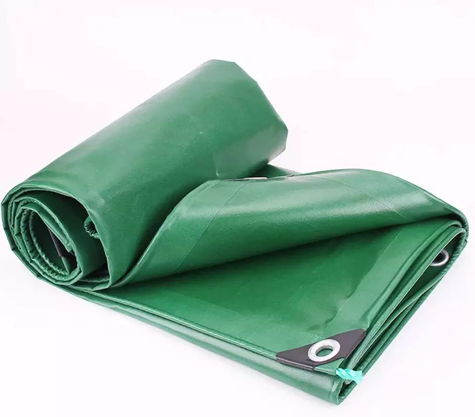 Bâche résistante adaptée aux besoins du client de poly de PVC anti-UV bon prix bâches enduites de PVC pour la couverture de camion d'auvent de tente